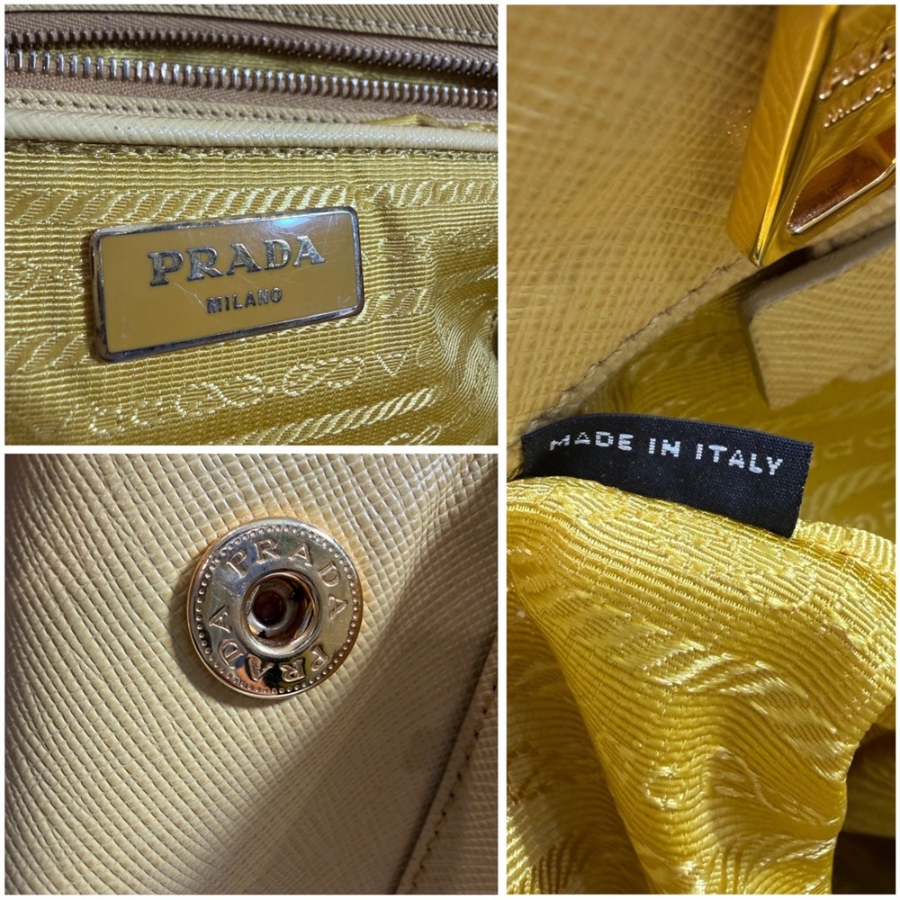 Authentic Prada Ginestra Saffiano Lux Leather Large Galleria‎ Tote - Picture 14 of 16
